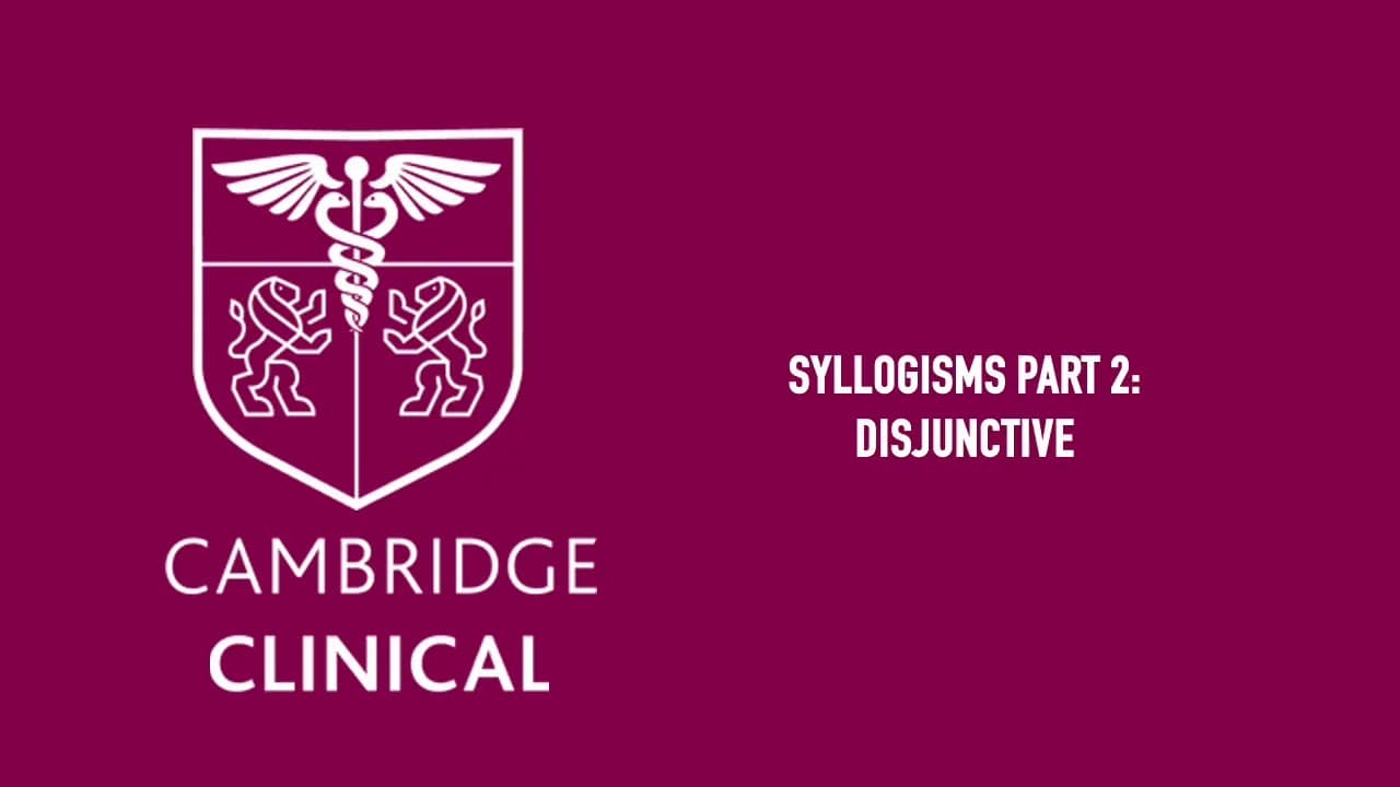Decision Making: Disjunctive Syllogisms