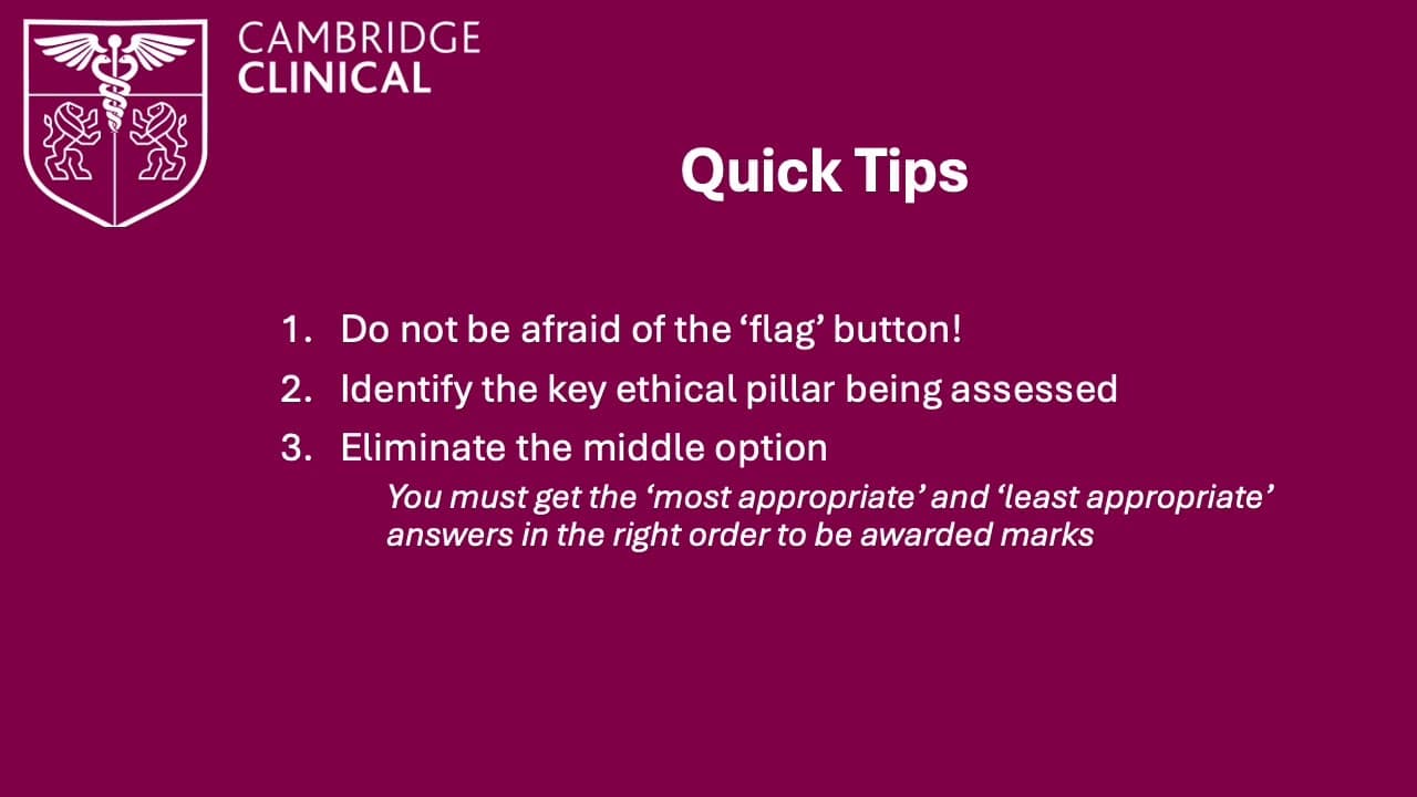 Situational Judgement: Ranking