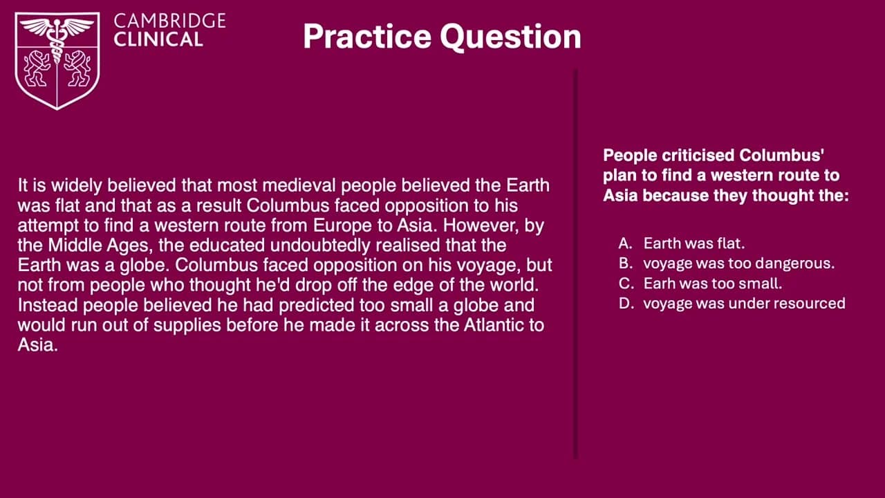 Verbal Reasoning: Comprehension
