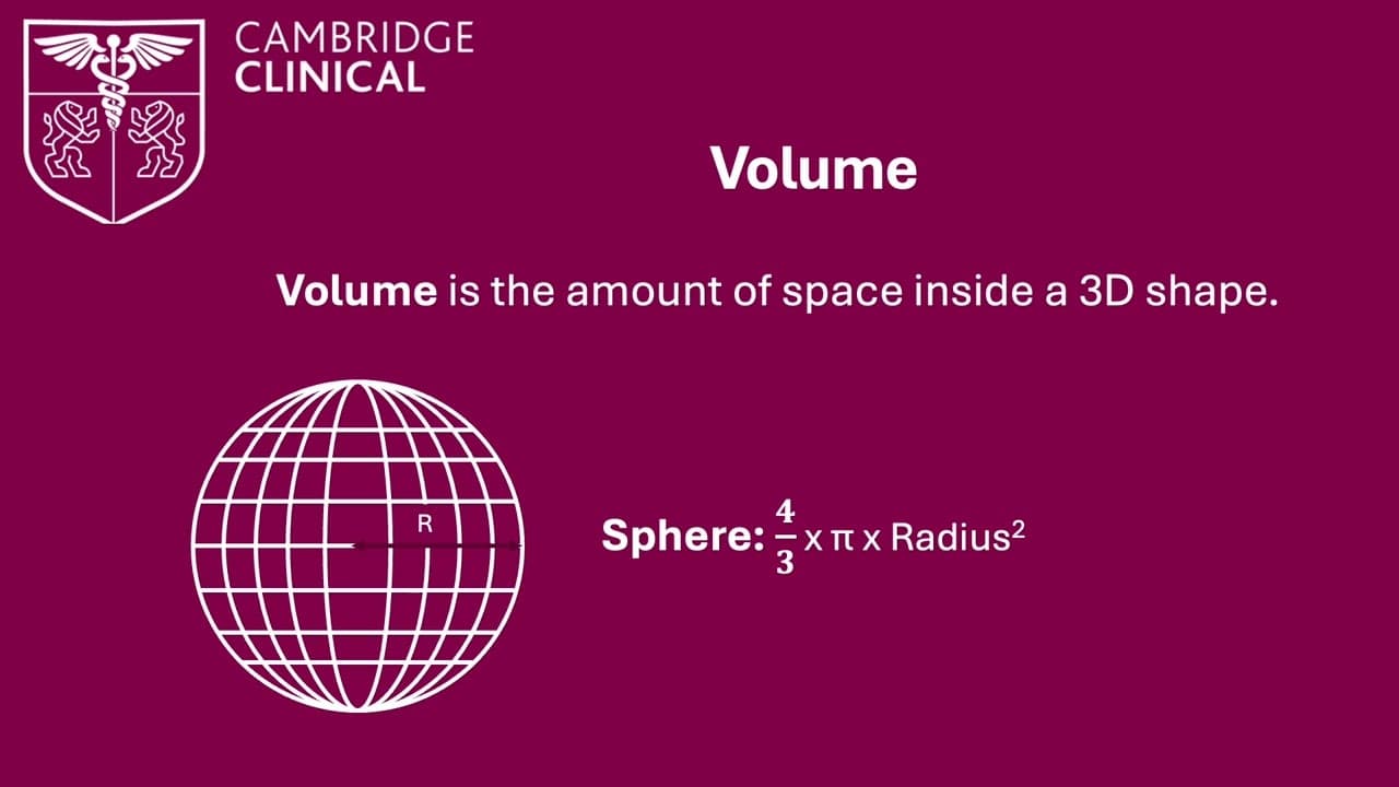 Quantitative Reasoning: Surface Area and Volume